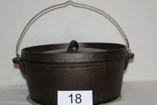 20lb Cast Iron Wenzel 1880 Dutch Oven With Handle, Trivet And Zippered Sorage Bag