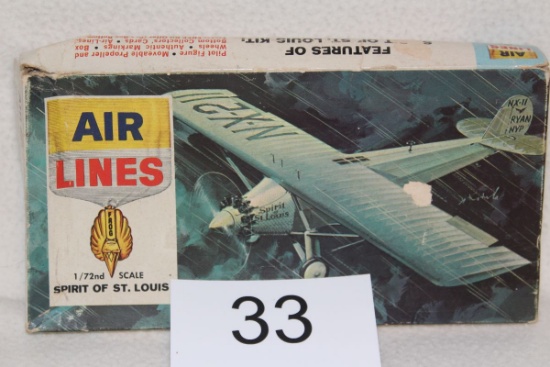 Vintage Air Lines "Spirit Of St. Louis" 1/72 Scale Model Kit