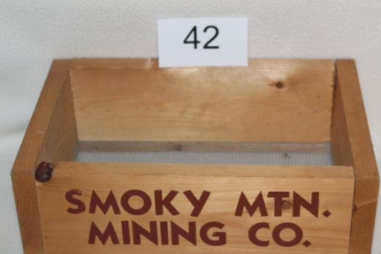 Wood Smoky Mtn Mining Co Gold Sifting Box With Screen