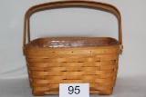 1998 Large Longaberger Handled Basket With Insert(Artist Signed)