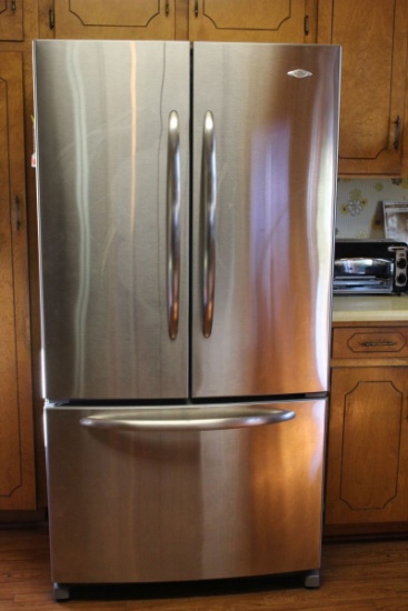 Maytag Stainless Double Refridgerator With Bottom Freezer