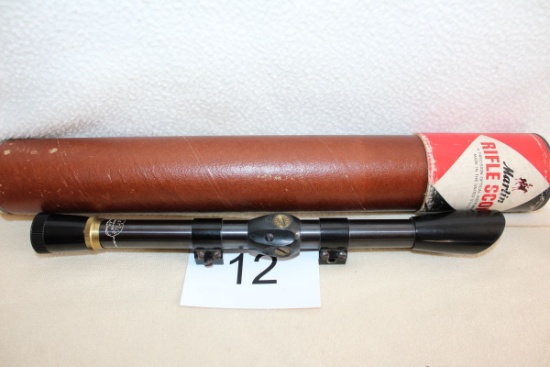 Vintage Marlin .22 Caliber 4X Microvue Rifle Scope With Box