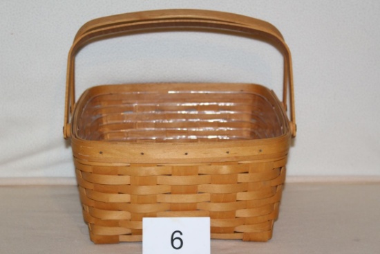 1998 Longaberger Handled Basket With Insert