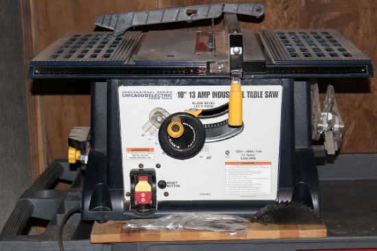 10" Chicago Electric Benchtop 13AMP Industrial Table Saw