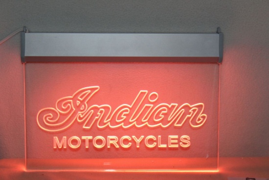 INDIAN Motorcycle Hanging Neon Style Light