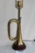 Large Brass Finish Bugle Lamp