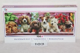 Ceaco 770 Piece Panoramic Cute Puppies Puzzle