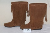 Women's RAMPAGE Suede Fringed Boots