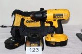 18V Dewalt Cordless Drill, Charger, 2 Batteries & Bag