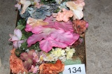 Box Full Of Artificial Flowers