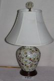 Biltmore Estate Collection Oriental Design Pottery Lamp