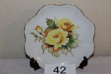 Vintage Lefton Hand Painted Plate W/Hanger