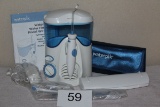 Waterpik Rechargeable Water Flosser Mdl #WP100 W/Accessories And Manual
