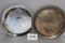 Ornate Leonard Silverplate Round Platters