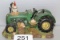 Large Decorative Tractor W/Rooster