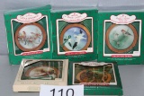 1980's Hallmark Keepsakes Collectible Holiday Wildlife Series Ornaments