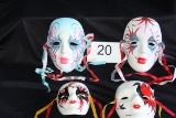 Decorative Porcelain Mask Artist Signed