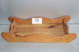 Solid Wood Handled Hand-Made Tray