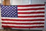 HUGE Heavy Cotton 50 Star American Flag By Valley Forge Flag CO