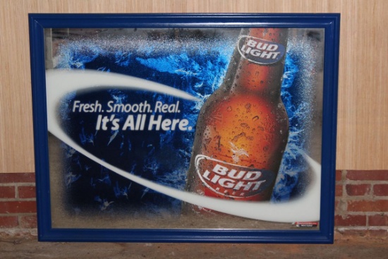 HUGE Bud Light Advertising Mirror