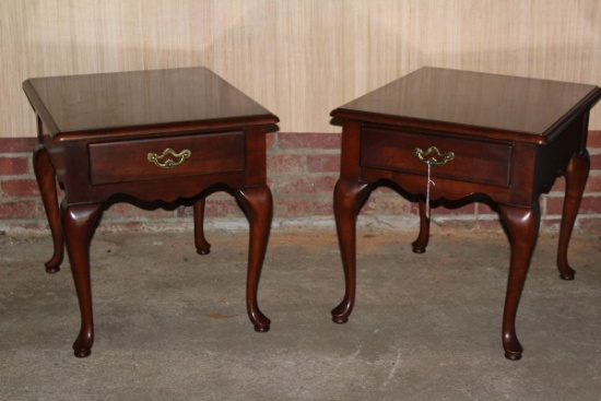 Thomasville Side Tables W/Drawer