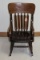 Vintage Solid Wood Child's Rocking Chair