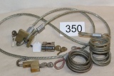 Coated Wire Cable W/Lock & Key