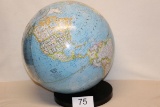 LARGE 1984 National Geographic Globe W/Stand