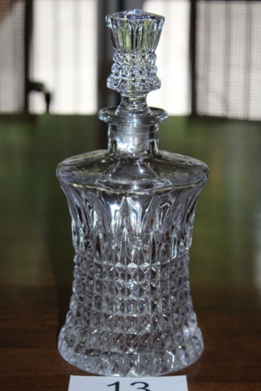 Gorgeous Heavy Cut Glass Crystal Decanter