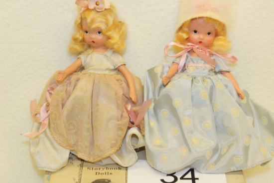 Storybook Dolls "Cinderella" & "Pretty Maid" By Nancy Ann