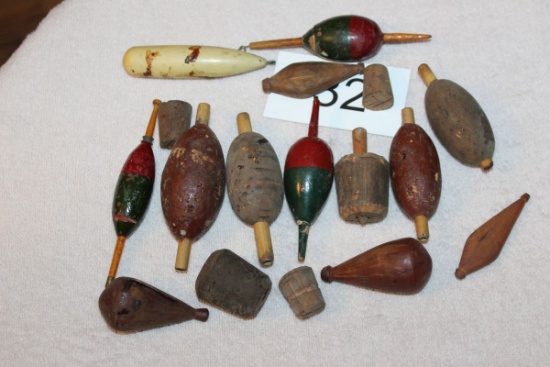 Antique Handmade Bobbers/Floats