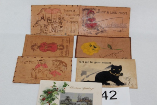 Antique Leather Postcards(1898-1901)
