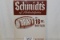Vintage Schmidt's Draft Beer Advertising Sign