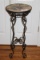 Tall Wrought Iron Plant Stand W/Grape Themed Top