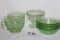 Vintage Depression Glass Cups, Sherbert & Bowls