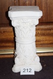 Ornate White Plaster Stand