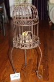 Bird Cage On Plant Stand