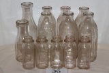 Vintage Milk Bottles Including Foremost