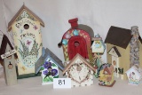 Decorative Wood Bird Houses