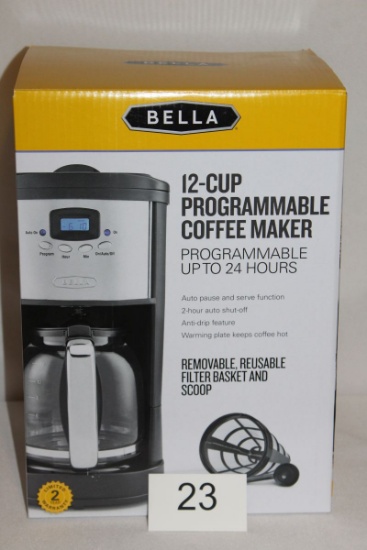 BELLA 12 Cup Programmable Coffee Maker