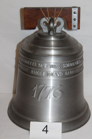 1974 Seymour Mann "Pewtertone" 1976 Bicentennial Liberty Bell Ice Bucket