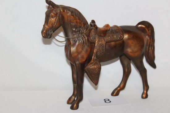 Vintage Brass Horse Statue