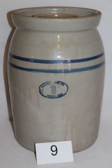 Marshall Pottery 3 Gallon Lidded Churn