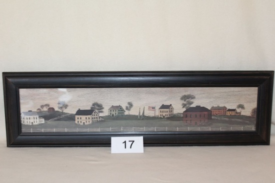 Framed Colonial Print