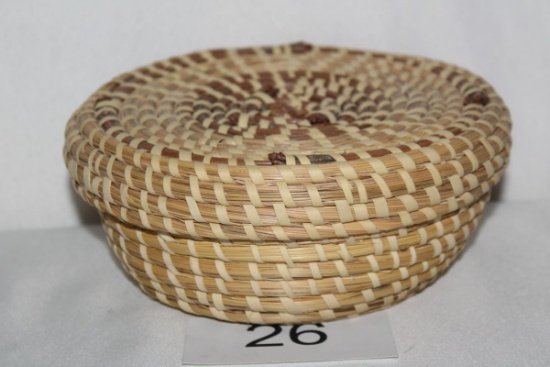 Sweet Grass Lidded Bowl