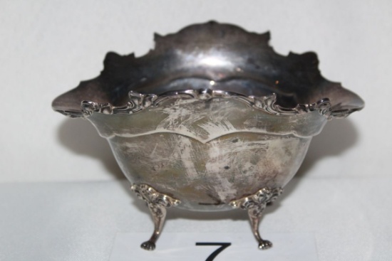 STERLING Footed Ornate Bowl