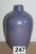 Large Irridescent Ceramic Small Mouth Vase