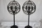 Unique Metal Spherical Style Modern Table Lamps w/Crystals