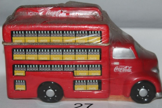 Vintage Coca Cola Cookie Jar By Gibson