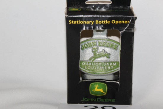 2001 John Deere Cast Iron Bottle Opener In Original Package